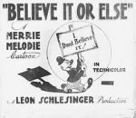 Watch Believe It or Else (Short 1939) Merdb