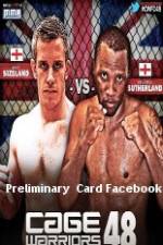 Watch Cage Warriors 48 Preliminary Card Facebook Merdb